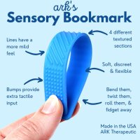 ARK Sensorisches Lesezeichen Fidget (3er-Pack, rot/gelb/blau)