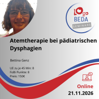 Atemtherapie bei pädiatrischen Dysphagien