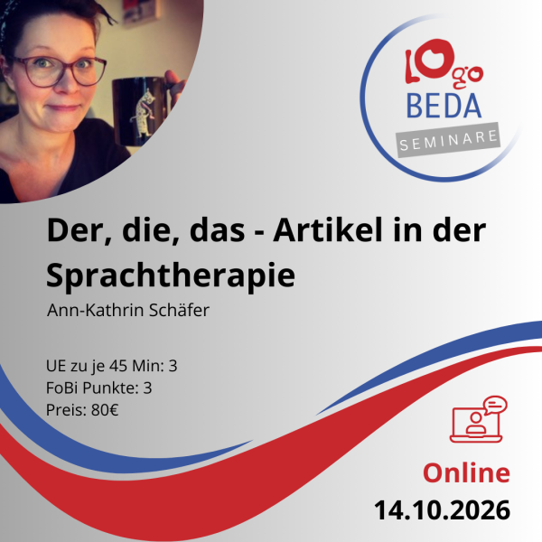Der, die, das - Artikel in der Sprachtherapie