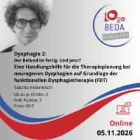 Dysphagie 2: Der Befund ist fertig. Und jetzt? Eine...