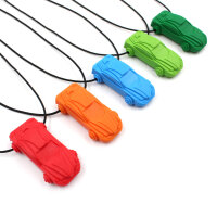 ARK Racecar Chew Necklace Bright Blue, XT Medium