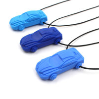 ARK Racecar Chew Necklace Bright Blue, XT Medium