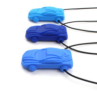 ARK Racecar Chew Necklace Bright Blue, XT Medium
