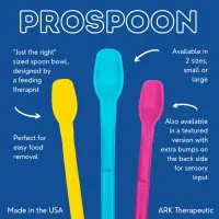 ARK proSpoon™ Feeding Therapy Spoon textured small for infants/babies teal, single