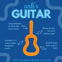 ARK Gitarre Oral Motor Chew Orange, XXT Härtester