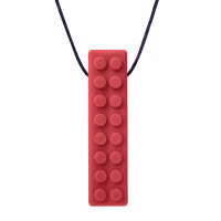 ARK Brick Stick® Textured Chew Necklace Dark Red Medium