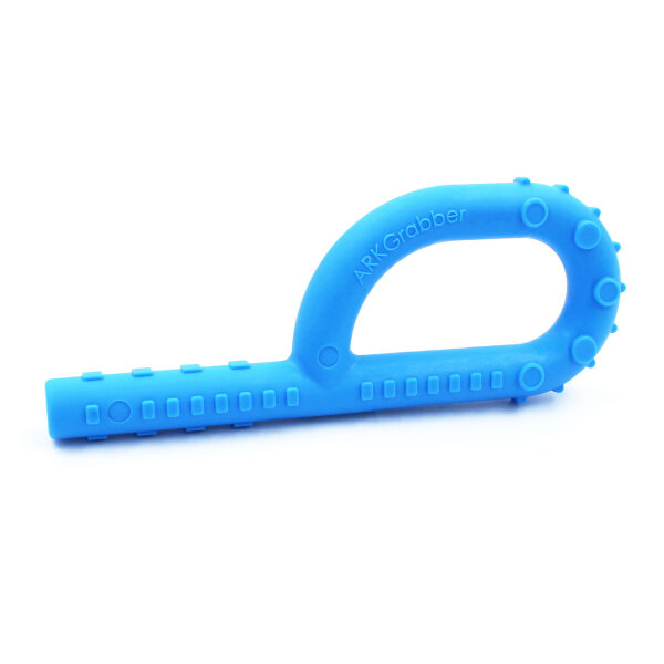 ARK Grabber® P Tube Hollow Chew Tool (Textured) Bright Blue, XT-Medium