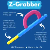ARK Z-Grabber® Vibrierendes oral-motorisches Tool (Magenta-Schlaufe)