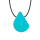 ARK Teardrop Kau-Halskette Türkis, Medium