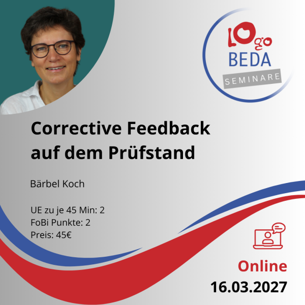 "Corrective-Feedback auf dem Prüfstand"