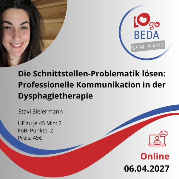 Die Schnittstellen-Problematik lösen: Professionelle Kommunikation in der Dysphagietherapie