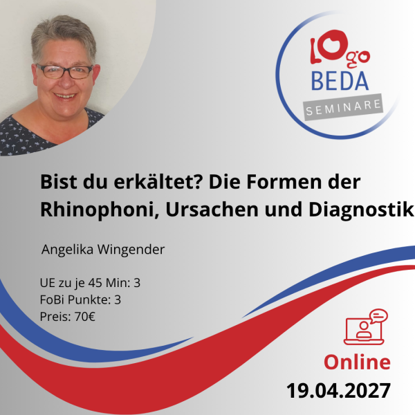 Bist du erkältet? Die Formen der Rhinophonie, Ursachen und Diagnostik