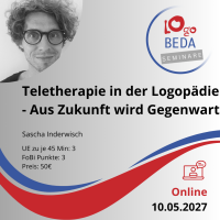 Teletherapie in der Logopädie – Aus Zukunft...