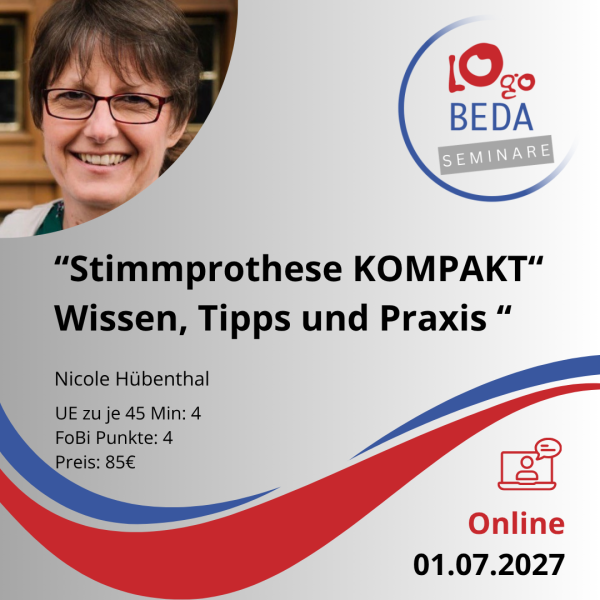 ‘‘Stimmprothese KOMPAKT“ Wissen, Tipps und Praxis ‘‘