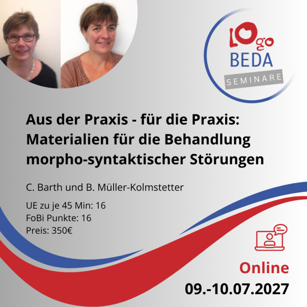 Aus der Praxis - für die Praxis: Materialien für die Behandlung morpho-syntaktischer Störungen