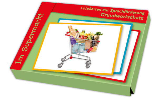 Photo cards for language development: In the supermarket
