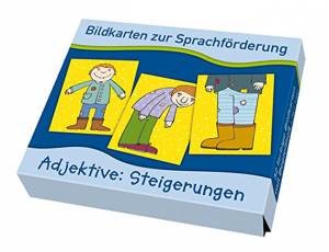Picture cards for language development: Adjective intensifications