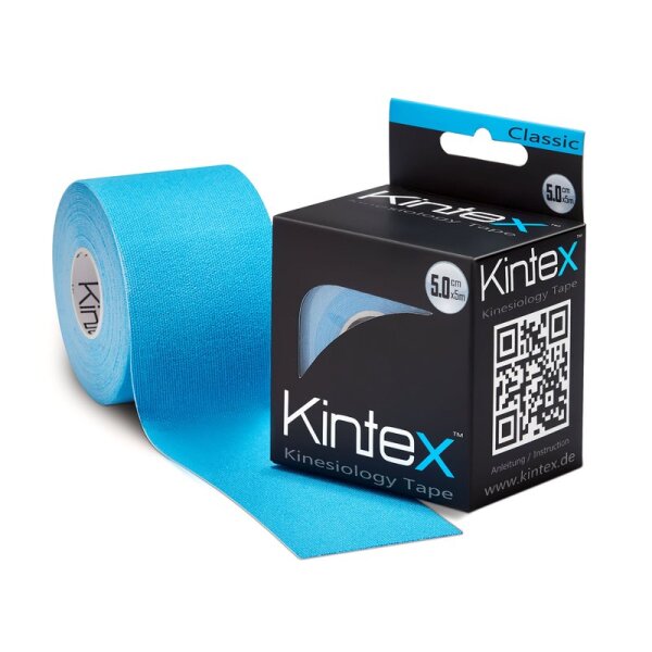 Kintex Kinesiologie Tape Classic 5 cm x 5 m blau