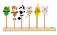 Animal Finger Puppet Set, 6 Pieces