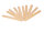Wooden tongue depressors, non-sterile, 100 pcs, 150 x 18 x 1.6 mm