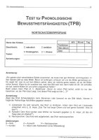 TPB Wortschatzüberprüfungsbogen - 50 Stück