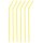 Flexible Drinking Straws Yellow, Pack of 10