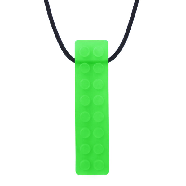 ARK Brick Stick® Textured Chew Necklace (Translucent Green, Standard)