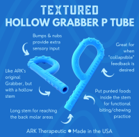 ARK Grabber® P Tube Hohles Kau-Tool, strukturiert, Gelb, Standard