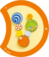 Wall Play Object Caterpillar "Spinning Tops"